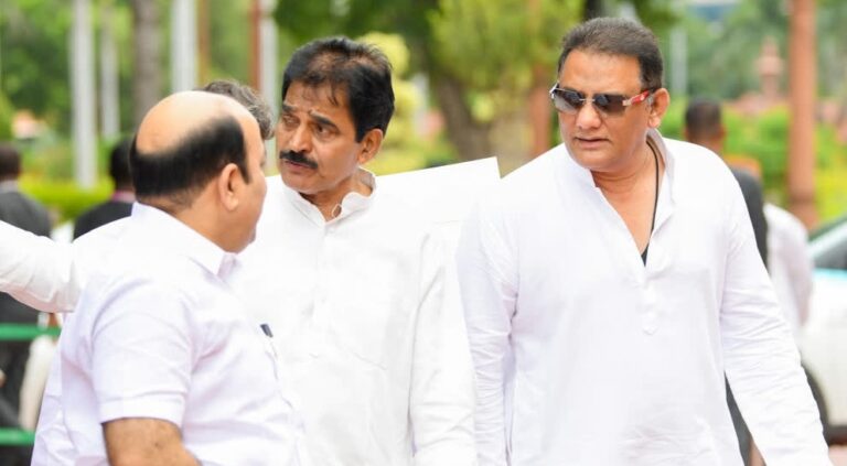 Mohammad Azharuddin and KC Venugopala